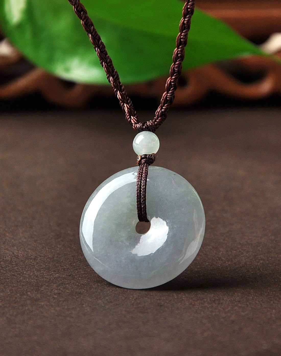 精工雕刻天然a货翡翠细腻完美平安扣,平平安安吊坠