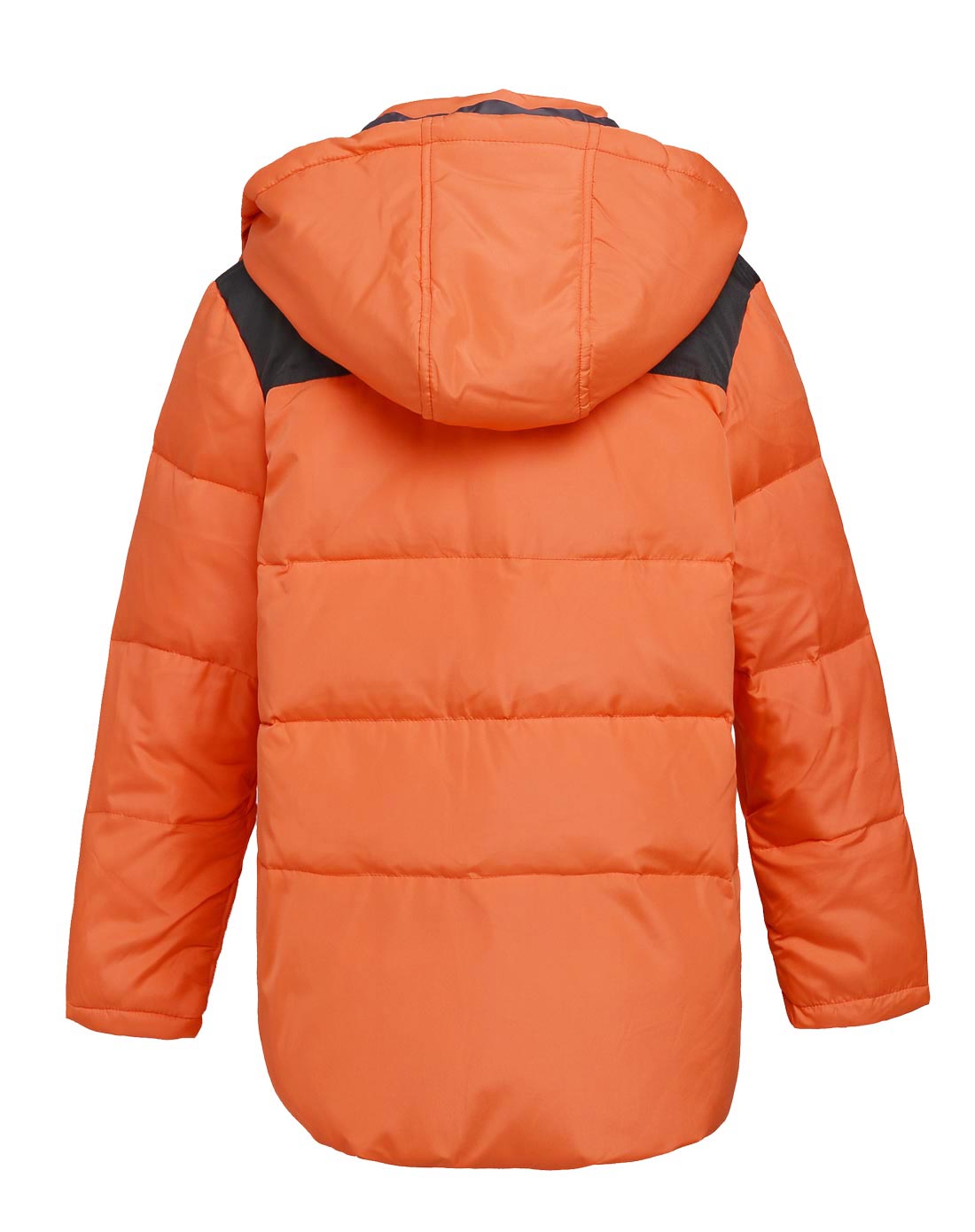 男大童橙色羽绒服