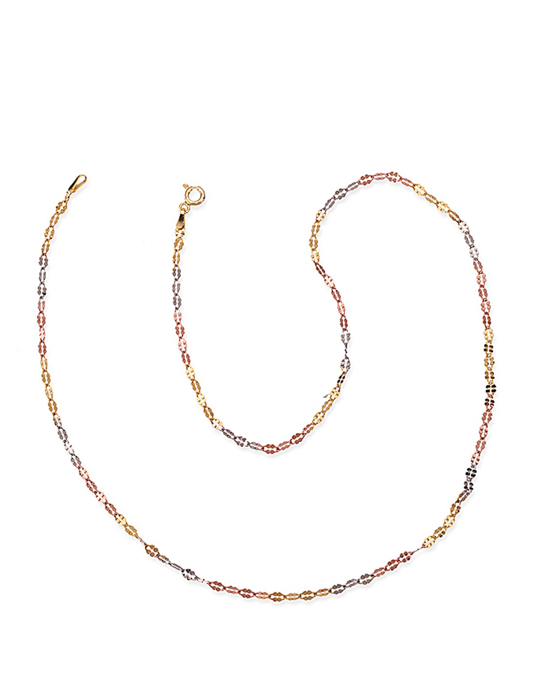 s925机织系列镂空四叶草项链45cm