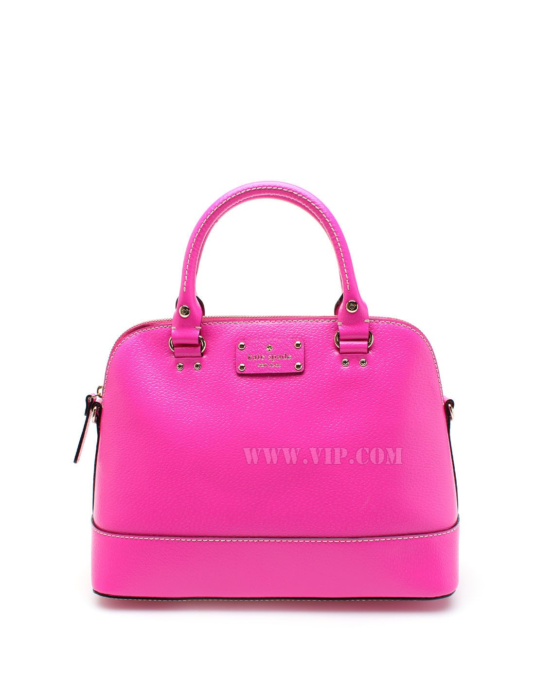 kate spade 女士经典玫红手提单肩两用包