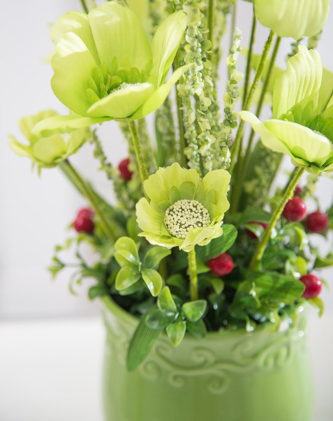 > 潇品家居饰品光触媒健康环保花 欣欣向荣