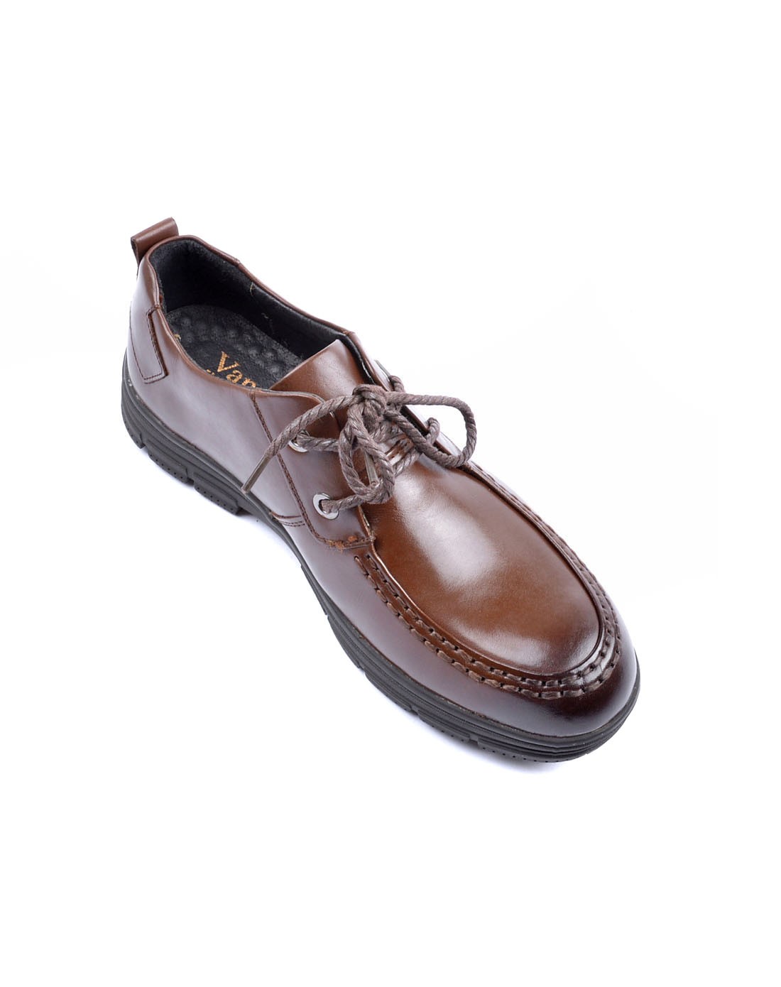 黄色大气罗马车线商务休闲皮鞋