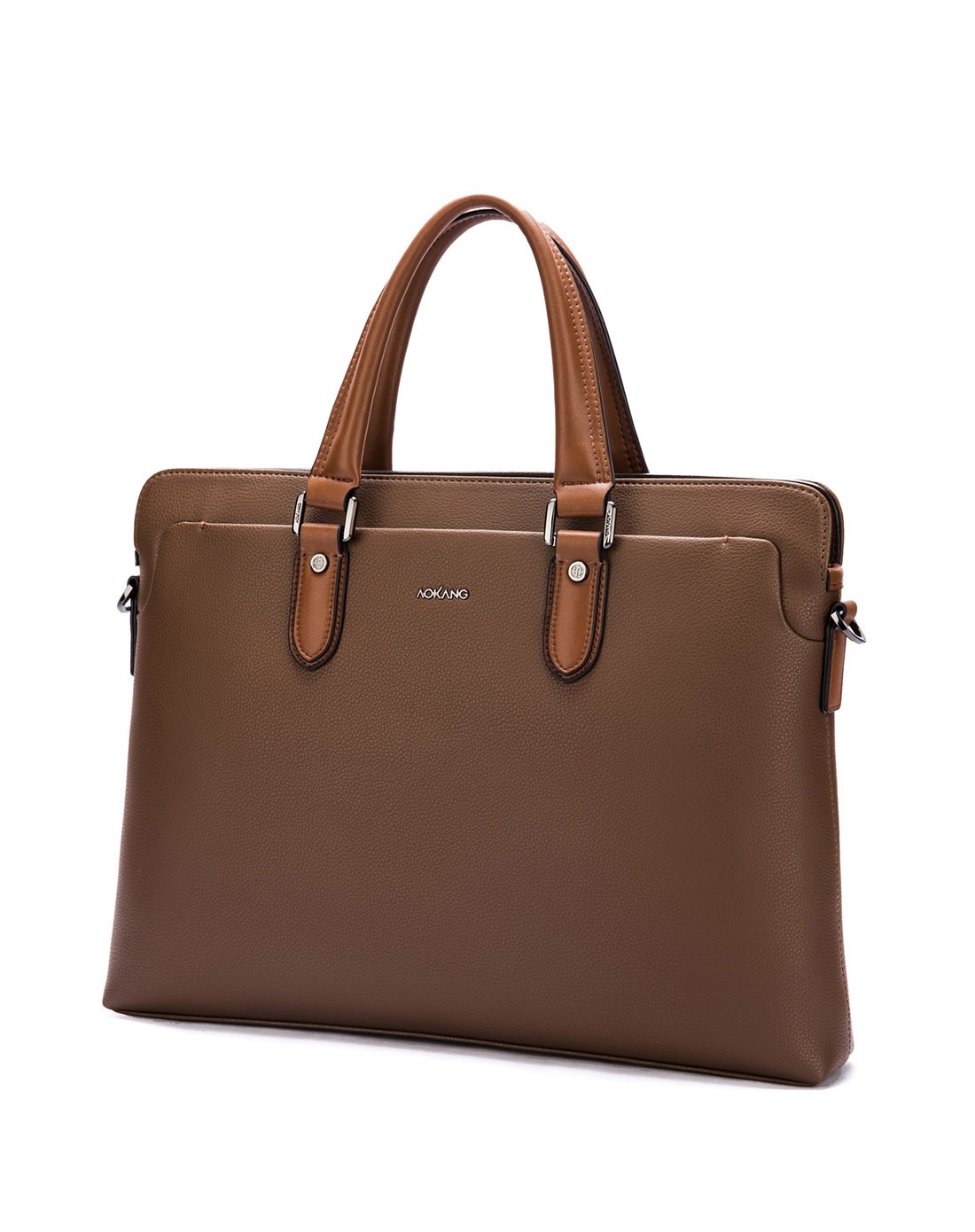 奥康土黄男包手提/公文包