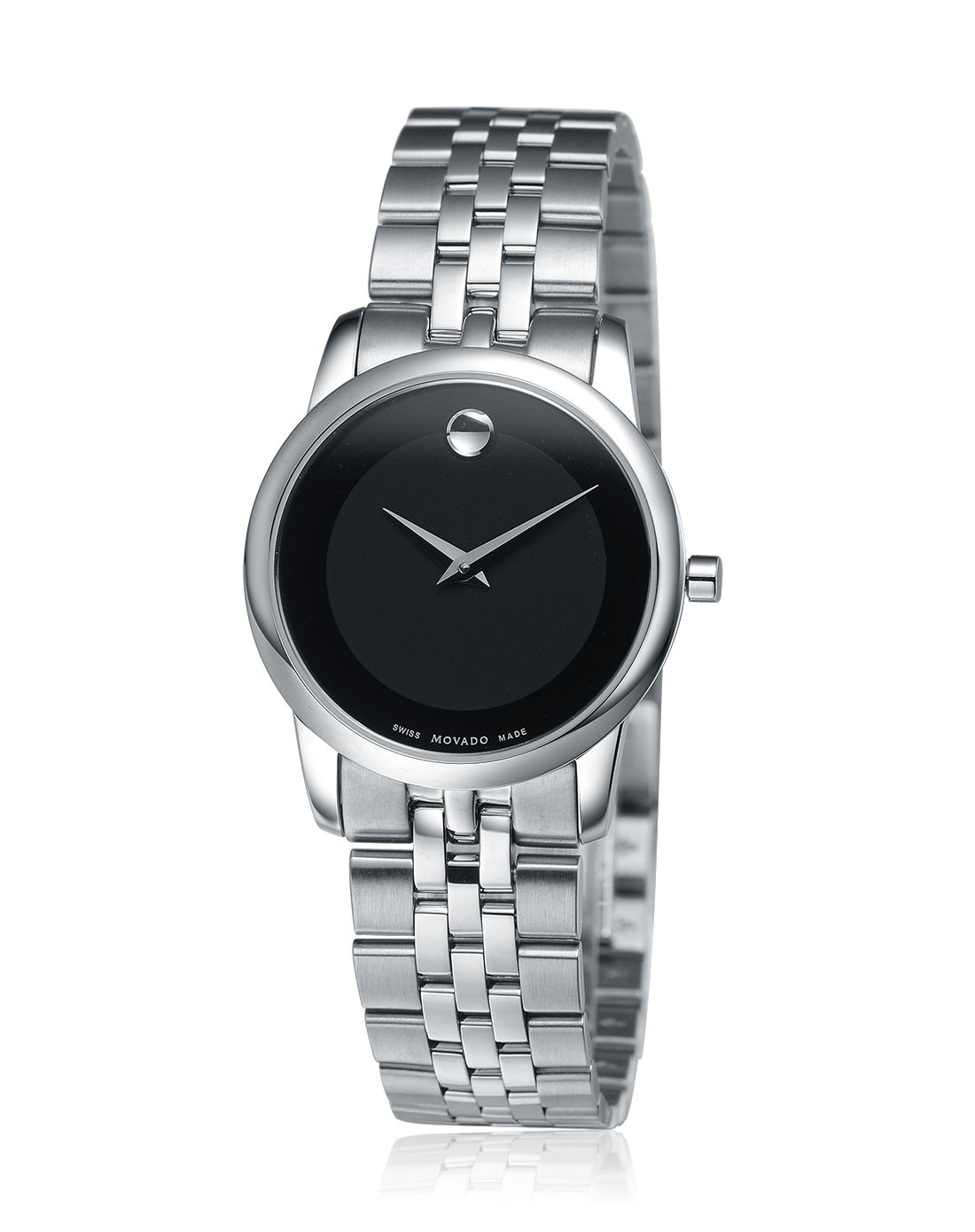 摩凡陀movado博物馆经典系列黑色女表0606505