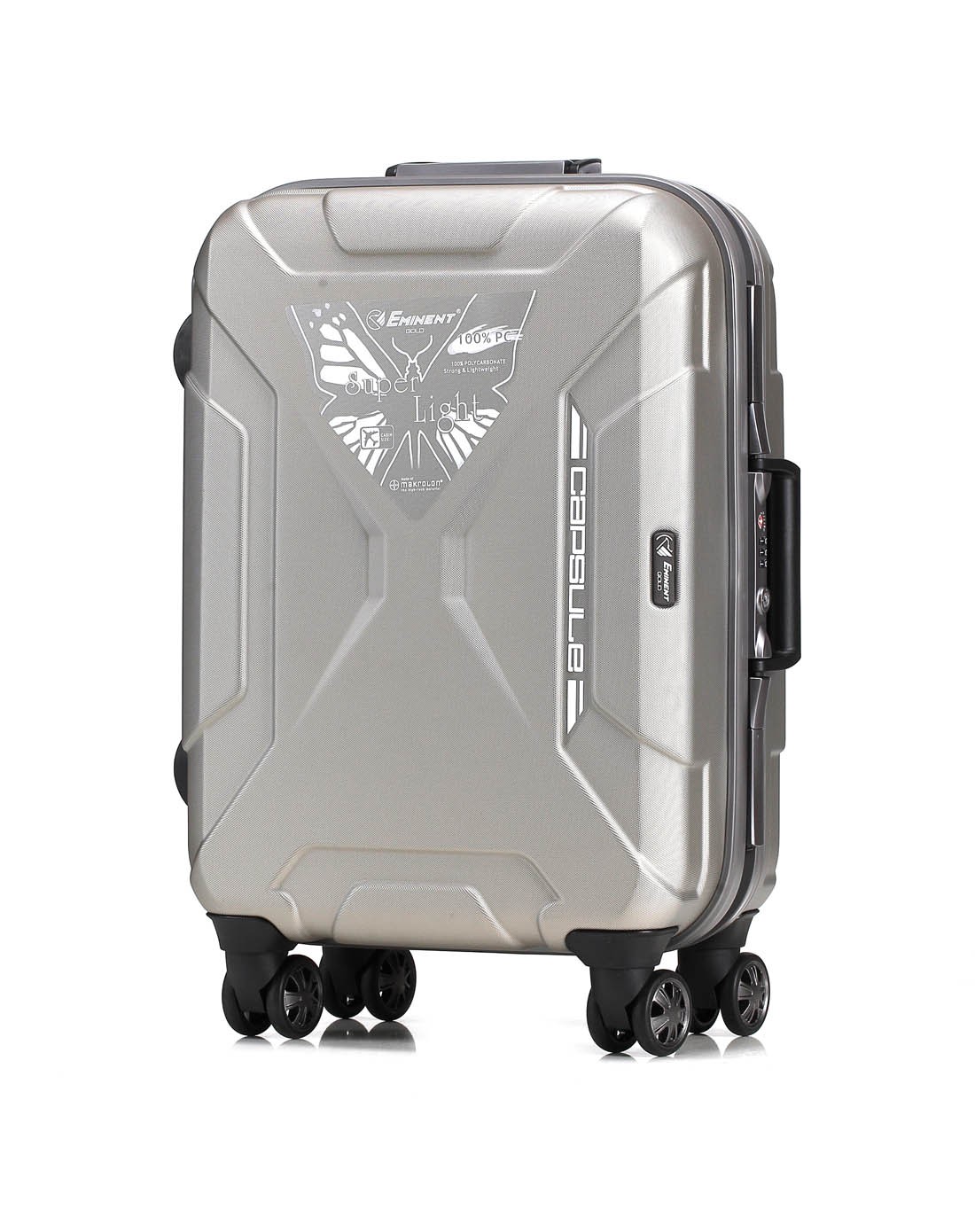 eminent拉杆箱-米香槟25寸经典磨砂铝框拉杆箱