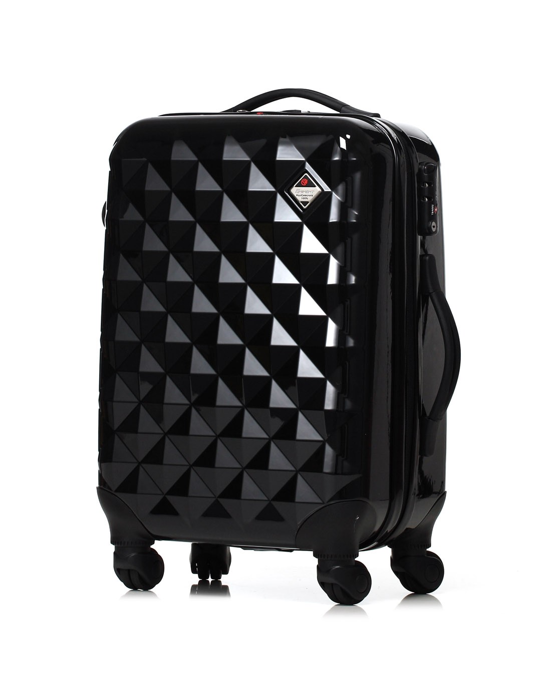 eminent拉杆箱-黑色29寸钻石纹系列pc亮光拉杆箱
