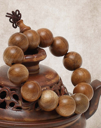 金丝沉香楠木手串1.8cm(返璞归真)