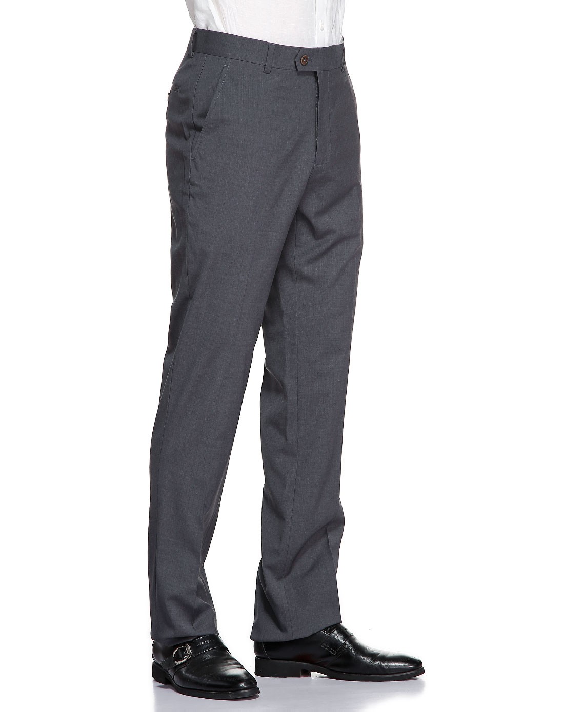 浅黑灰色个性百搭长西裤