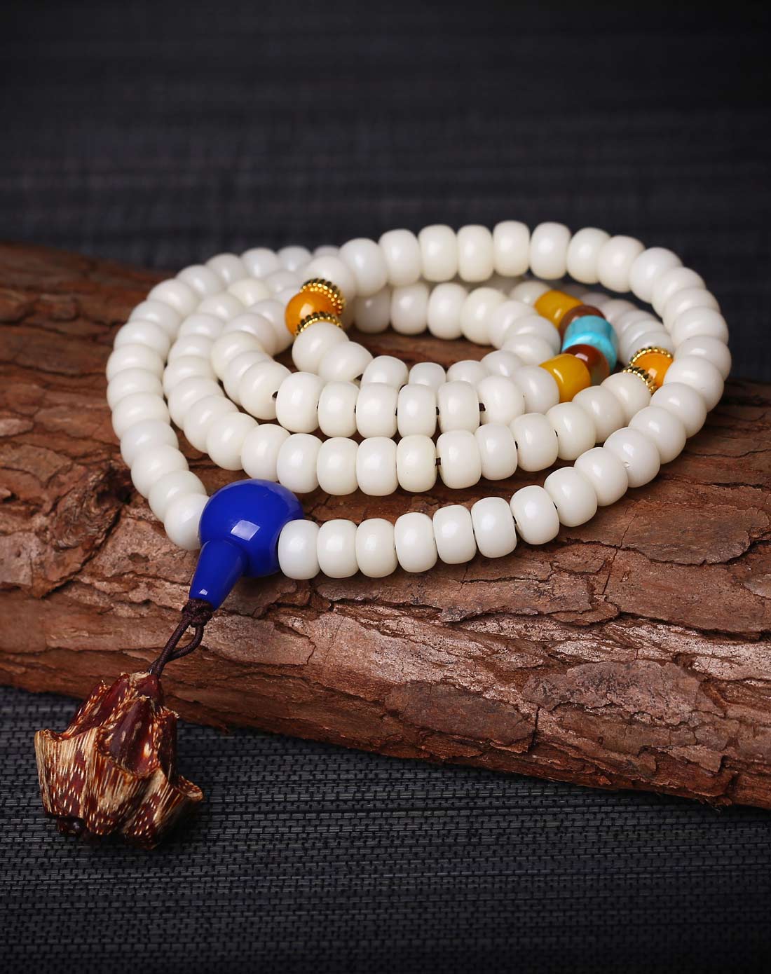 天然白菩提根108佛珠