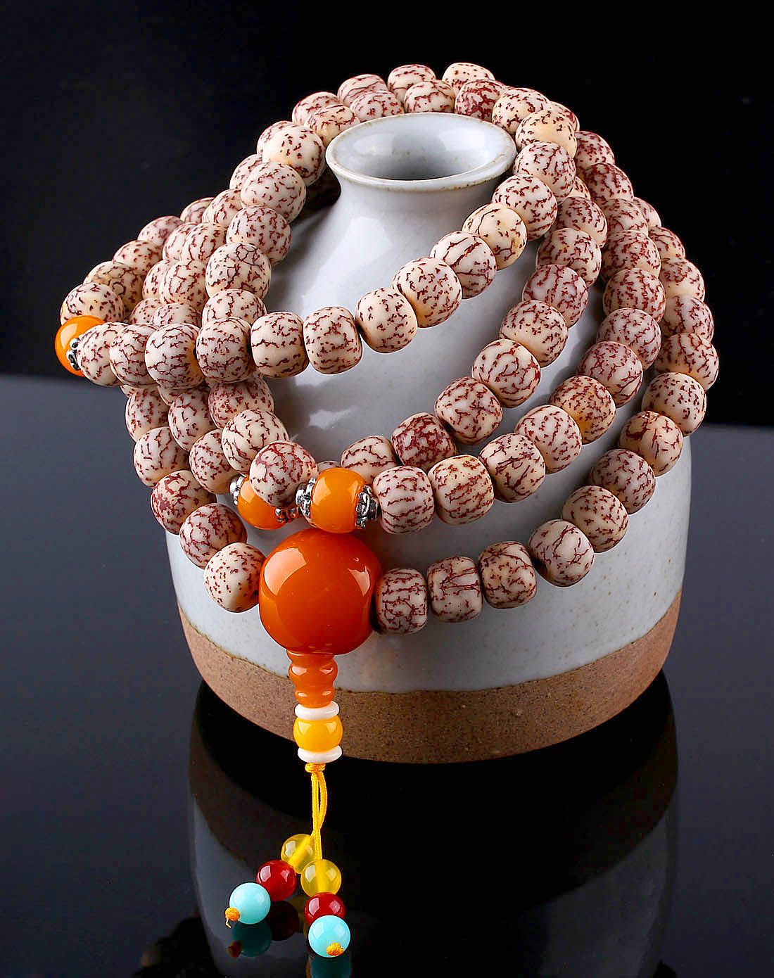 悦木之源天然血丝菩提筒珠手串8*10mmym36q08-145_唯品会