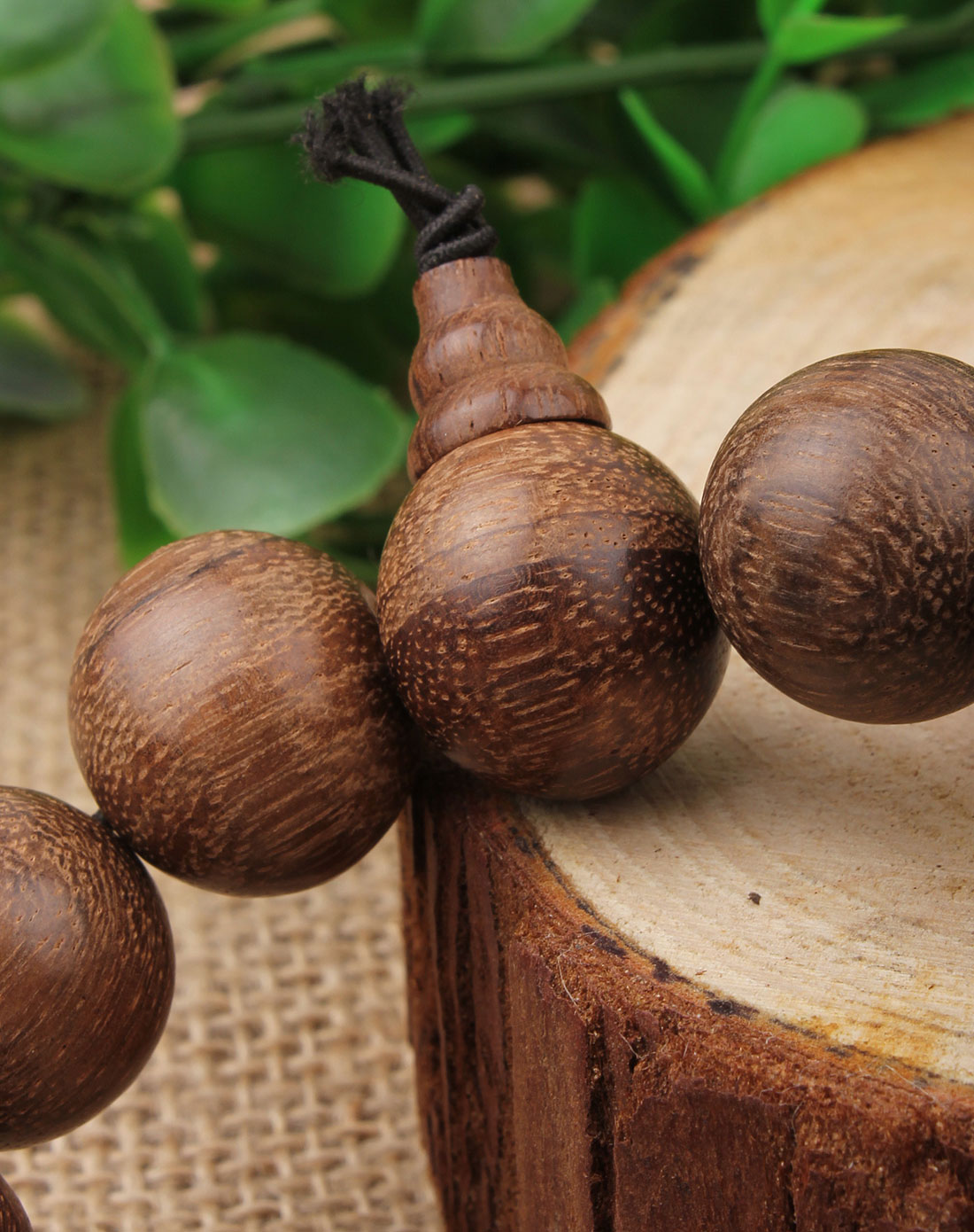 天然越南沉香红沙沉手珠18mm