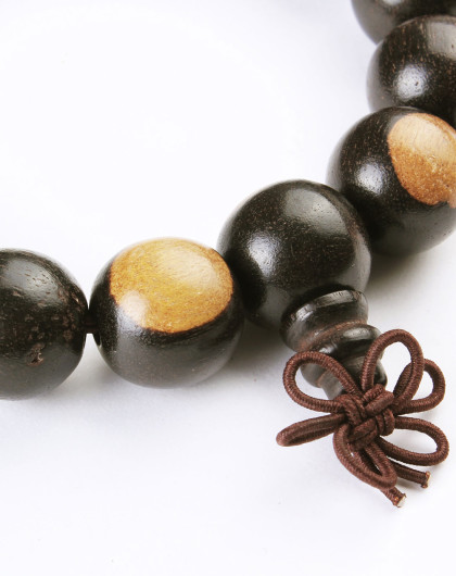 天然紫光檀阴阳木15mm