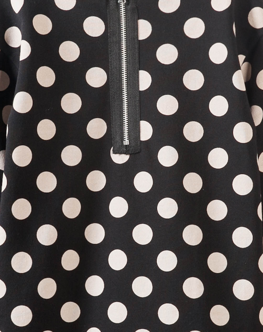 女童波点卫衣黑色