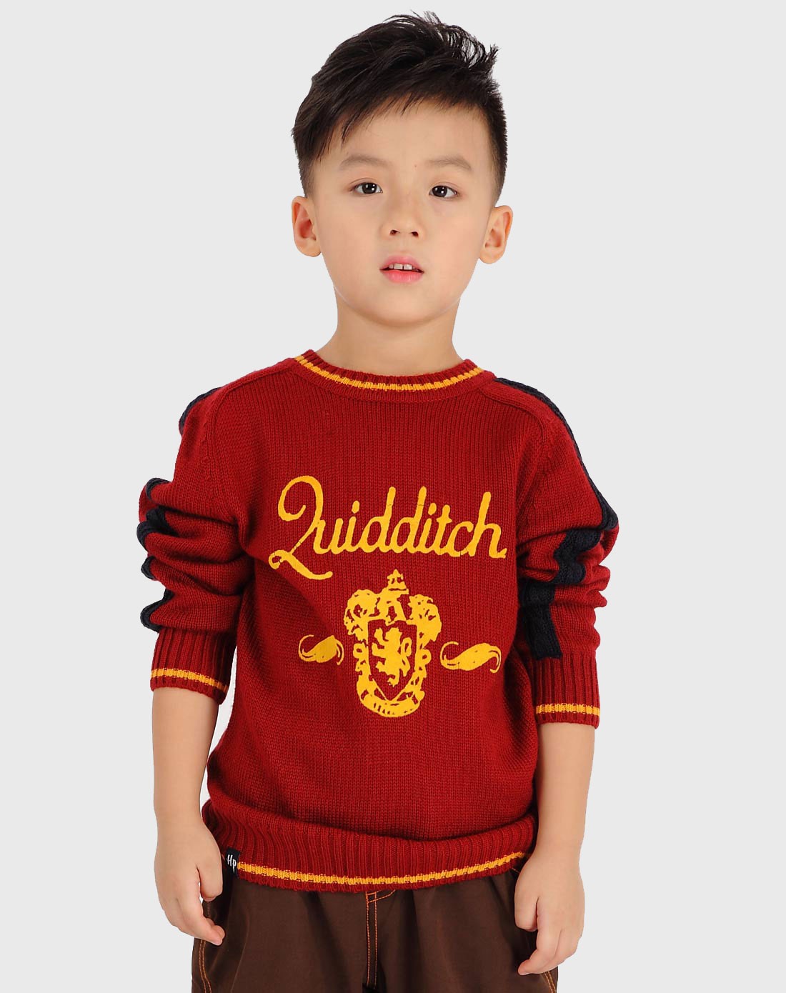 哈利波特harrypotter男女童装混合专场-男童深红毛衣