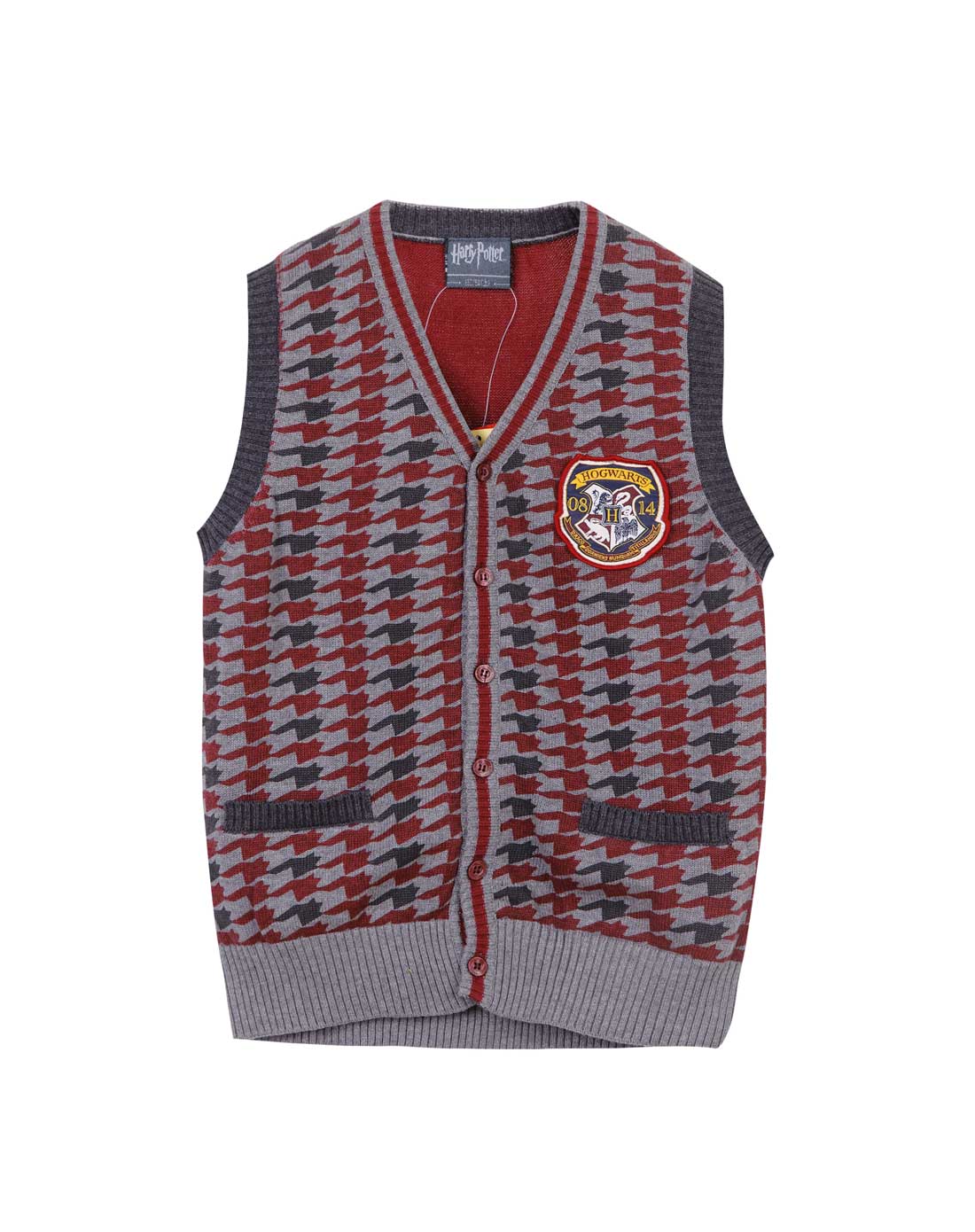 哈利波特harrypotter男女童装混合专场-男童灰色背心线衫
