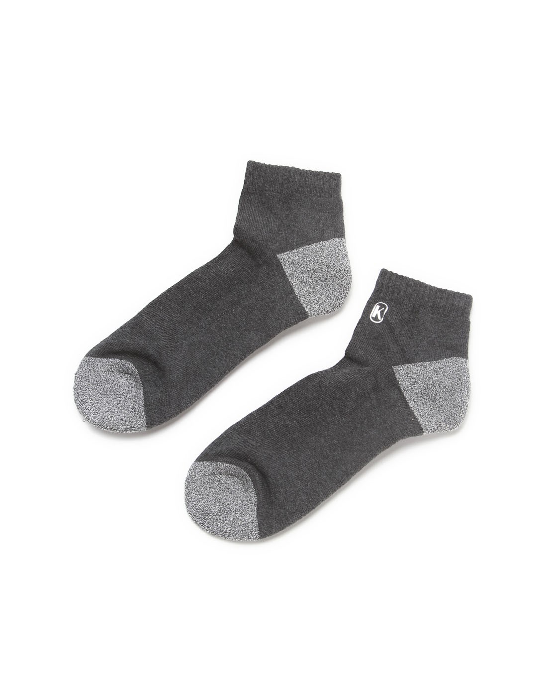 运动大牌袜子-卡帕&安踏个性简约 男子灰色低腰袜 时尚舒适k0418wd07