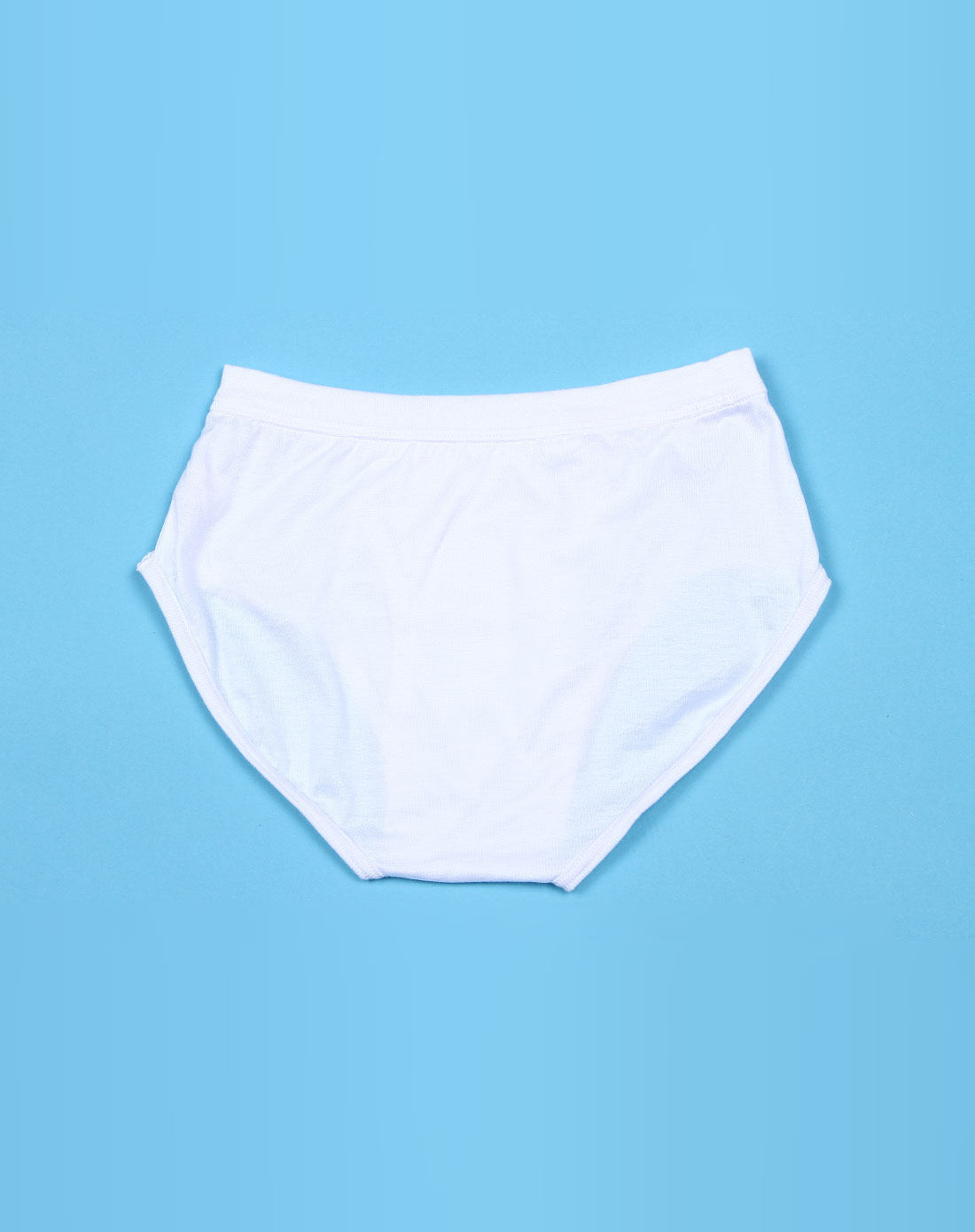 男童白色长绒棉三角内裤(二入)