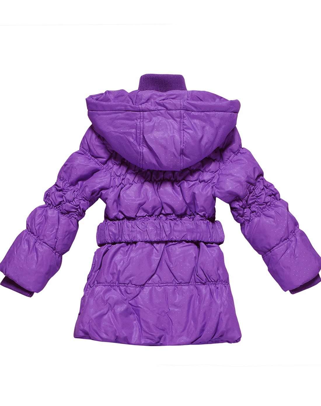 女童浅紫色羽绒服