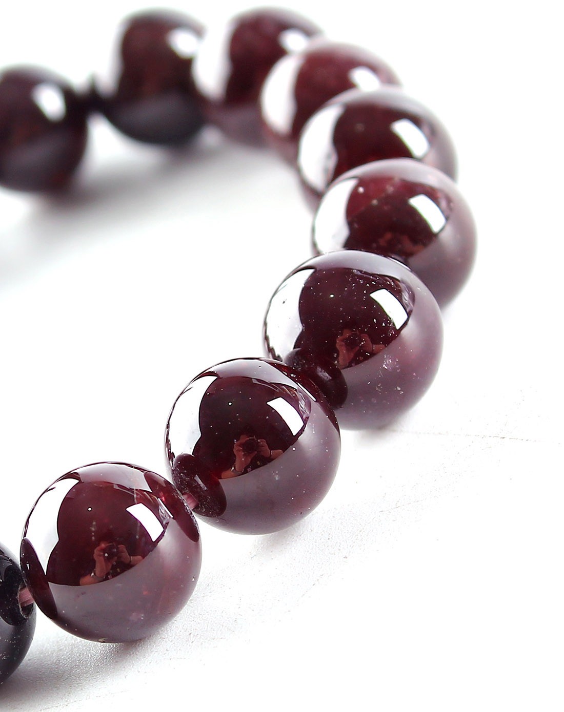 天然星光石榴石手链10mm 附证书