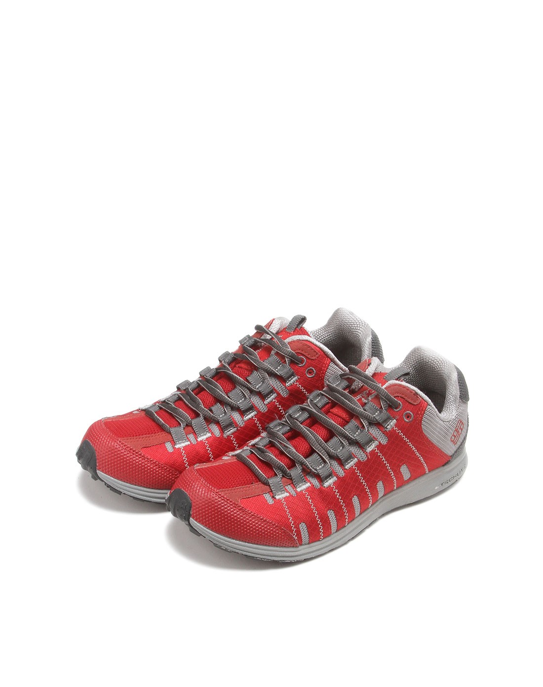 男款红色旅游徒步鞋 轻便舒适透气