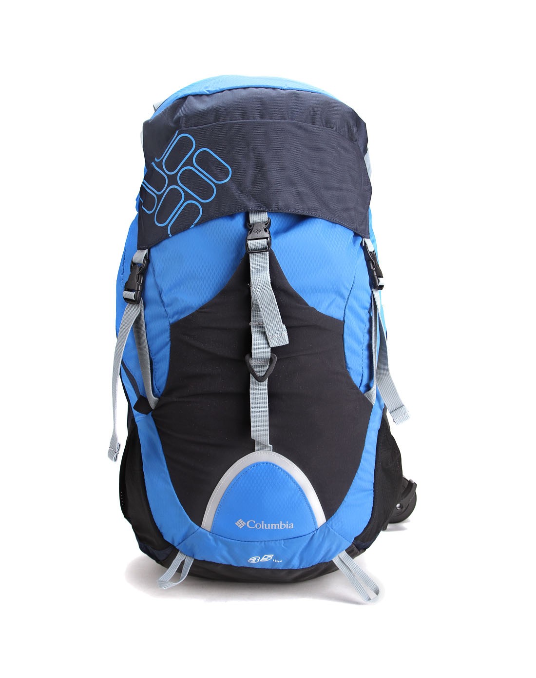 哥伦比亚columbia户外专场-中性款蓝配黑色双肩登山包 透气舒适