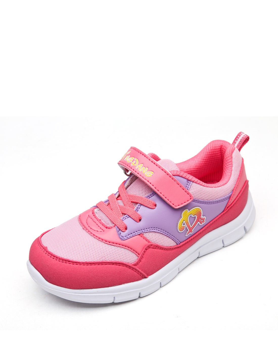 小叮当童鞋爆款专场-小叮当dingdang男/女中童浅桃红休闲百搭运动鞋