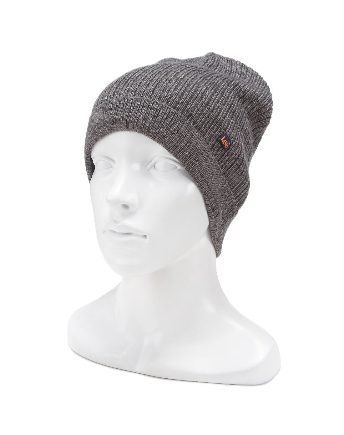 男童深灰色毛线帽