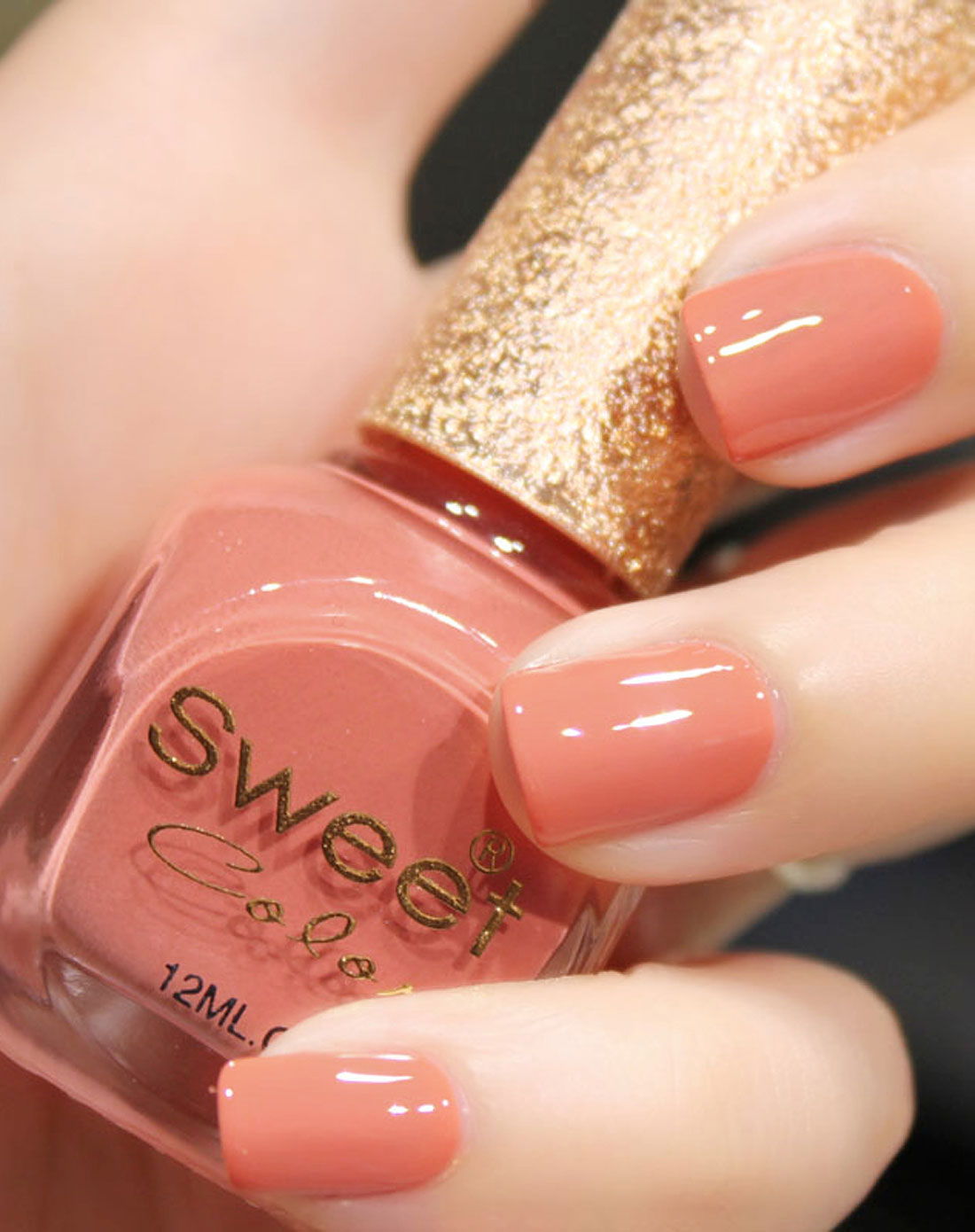 柔粉色漆光实色系列指甲油 12ml