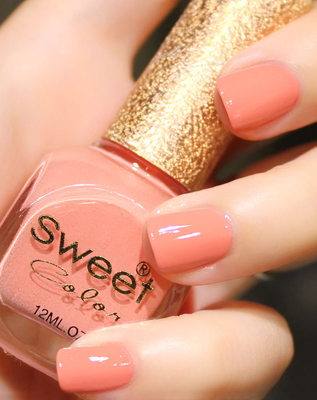 sweet color指甲油专场-粉密色漆光实色系列指甲油 12ml