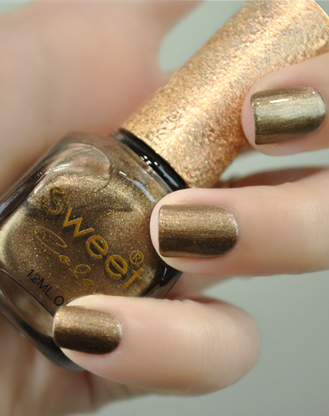 咖啡金色珠光系列指甲油 12ml