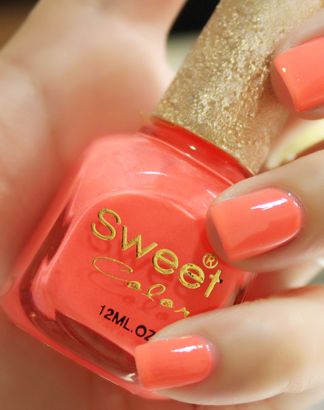 胭脂红色荧光系列指甲油 12ml