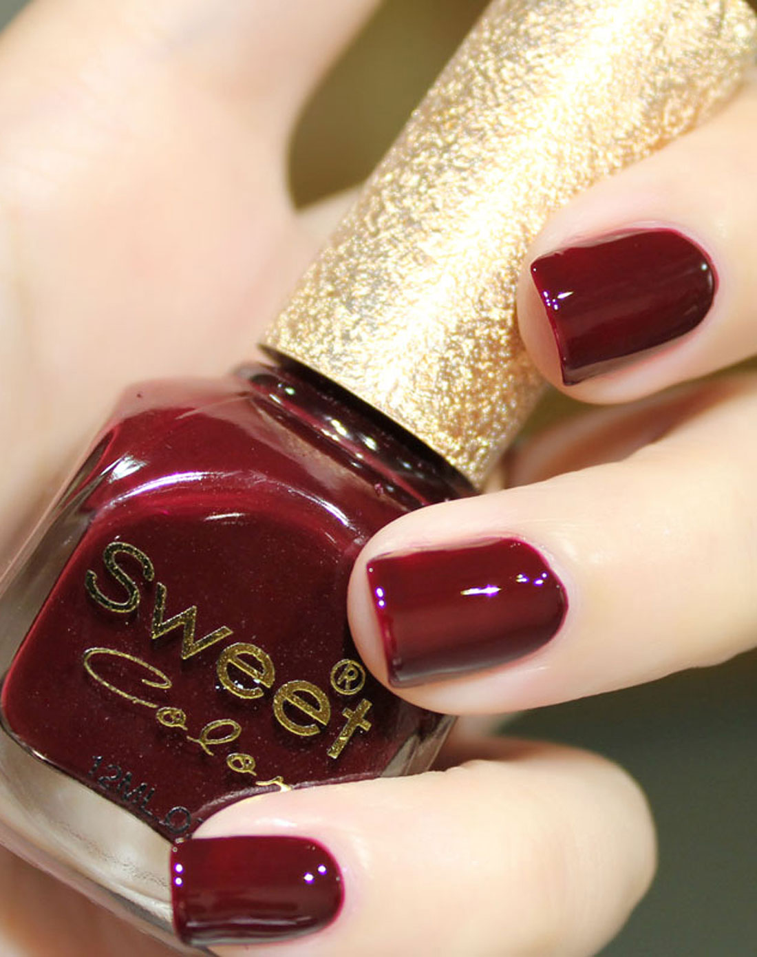 樱桃紫色珠光系列印度指甲油 12ml