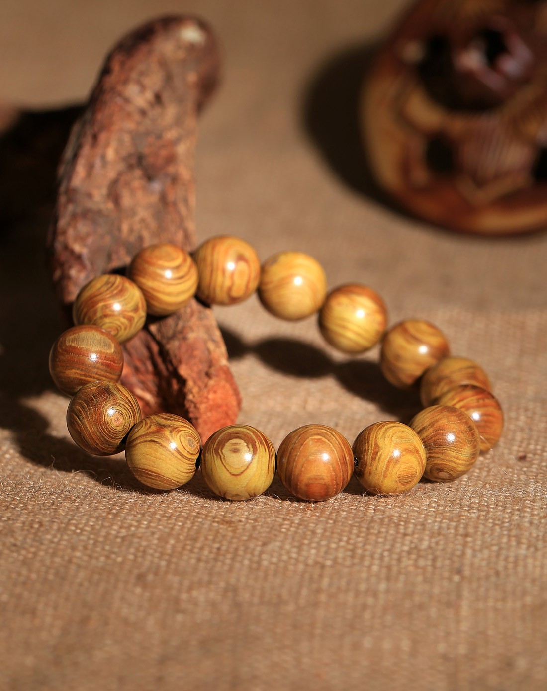 百事亨通黄金木树眼手串