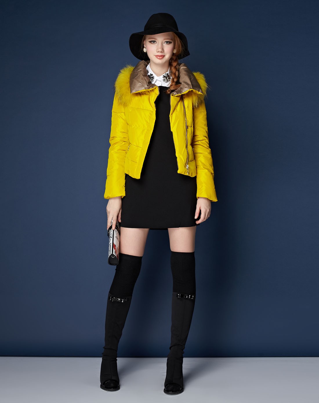 tt.color女装专场 黄色羽绒服