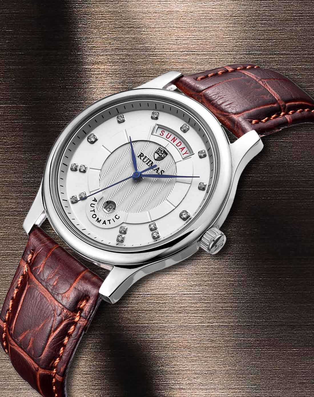 瑞马仕ruimas手表专场 > 白面男士皮带机械表