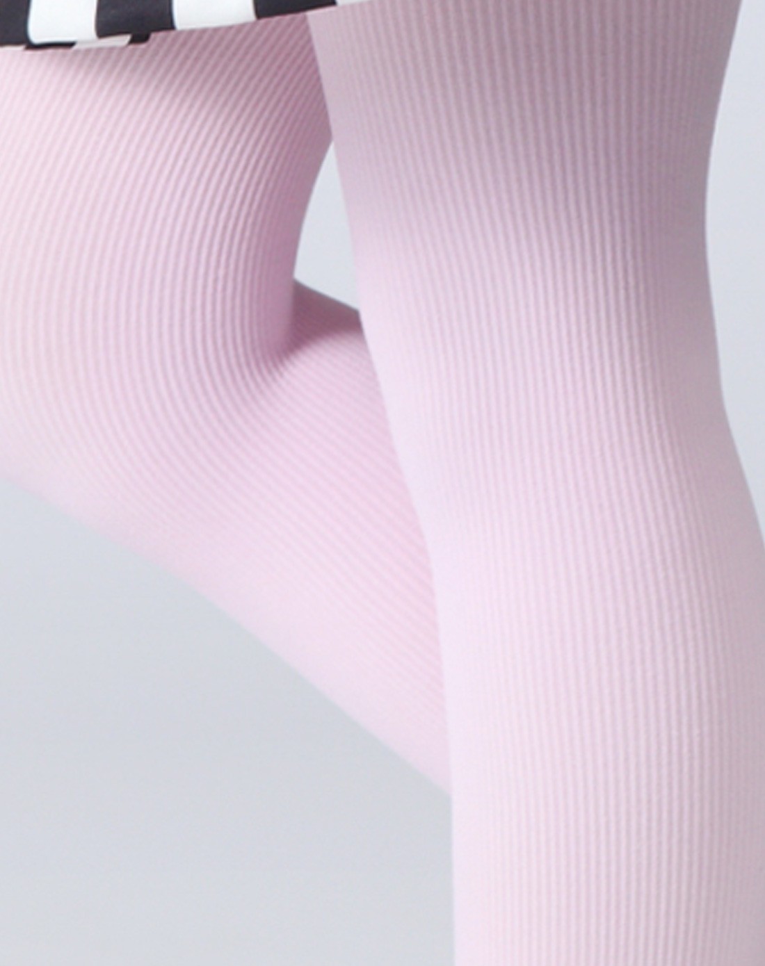 女童粉色竖条纹连裤袜