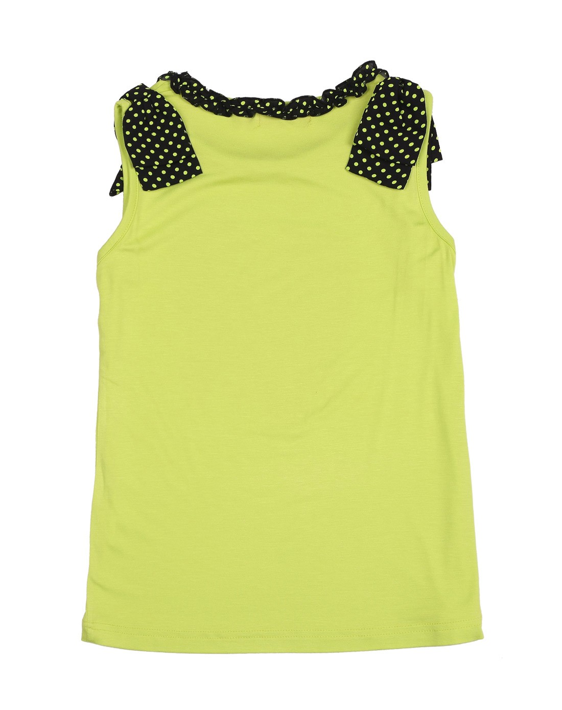 女童荧光绿色背心