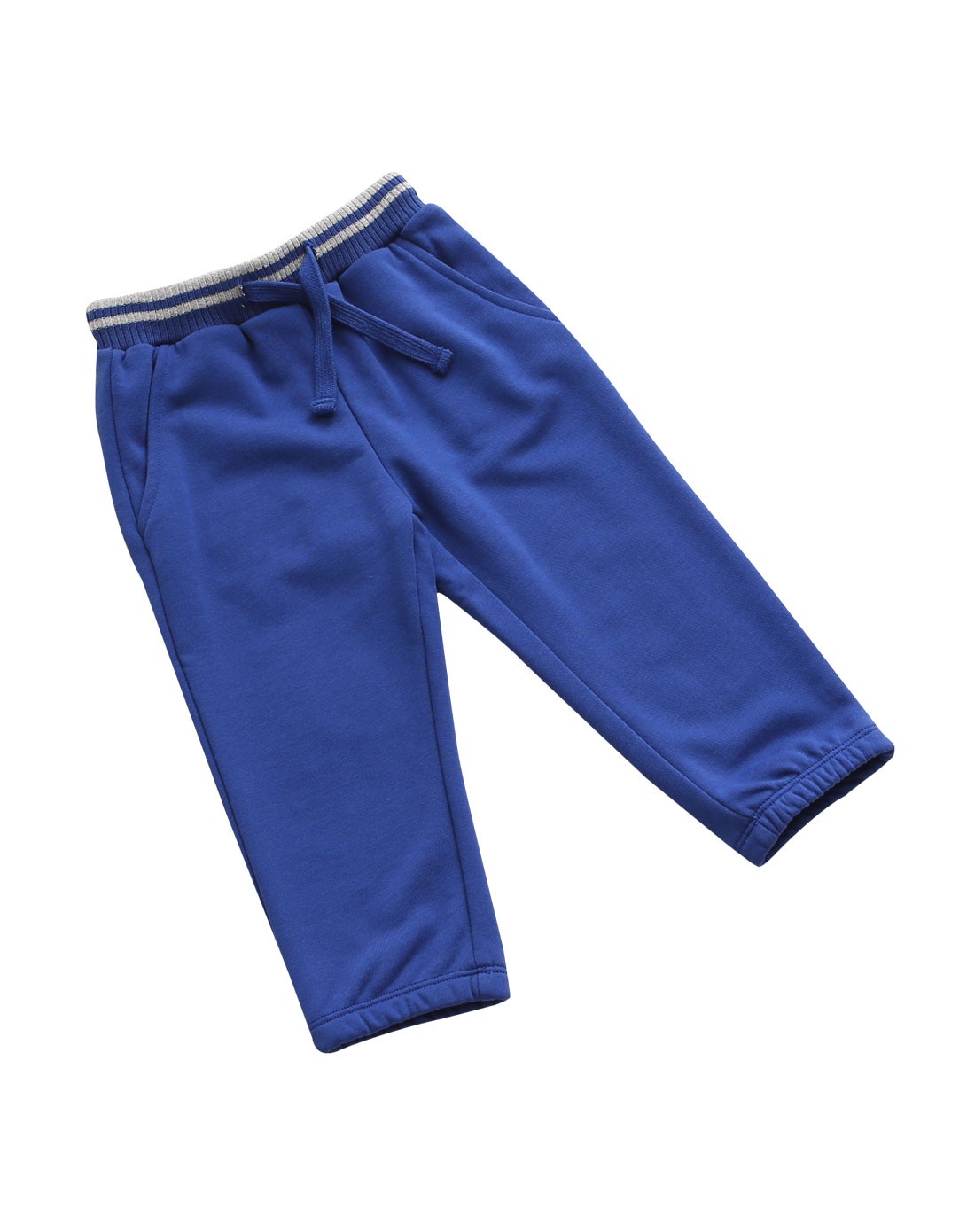 中性蓝色时尚运动棒球裤