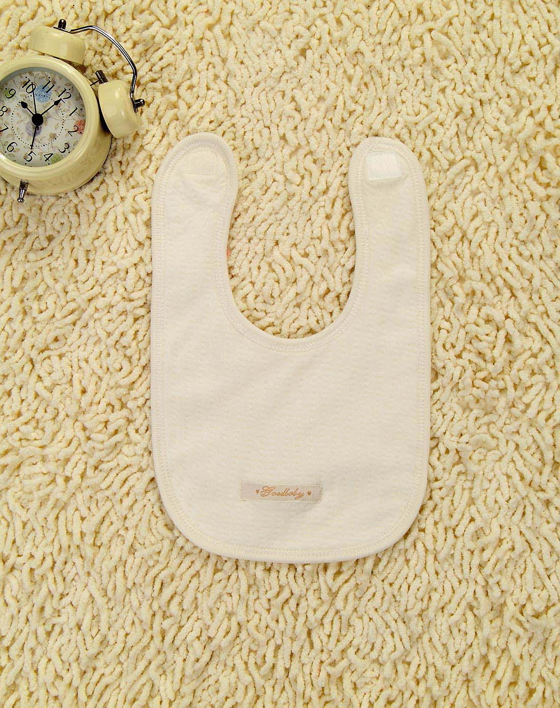 好孩子goodbaby婴童装专场-男童米白羊棉围兜