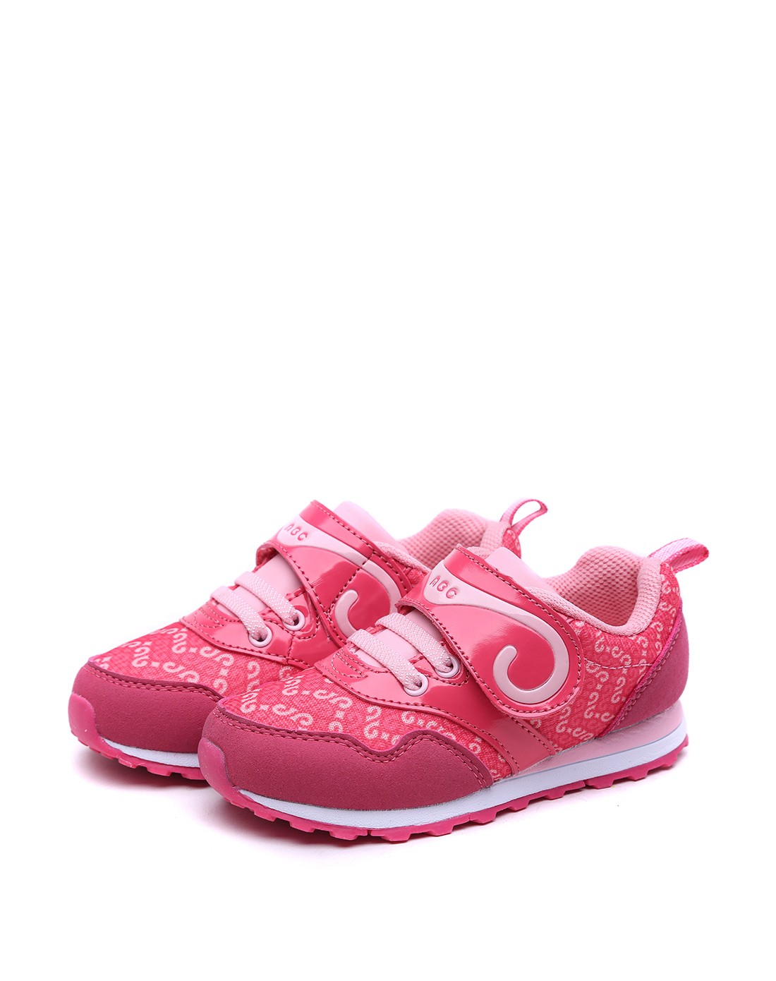 abckids男女童鞋混合专场-女小童桃红粉红休闲鞋