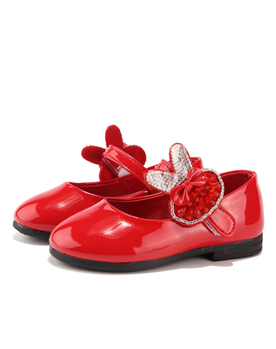 女童小公主学步鞋红色