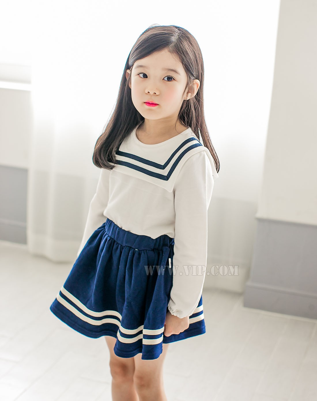 > stylenoriter可爱女童白色水手服