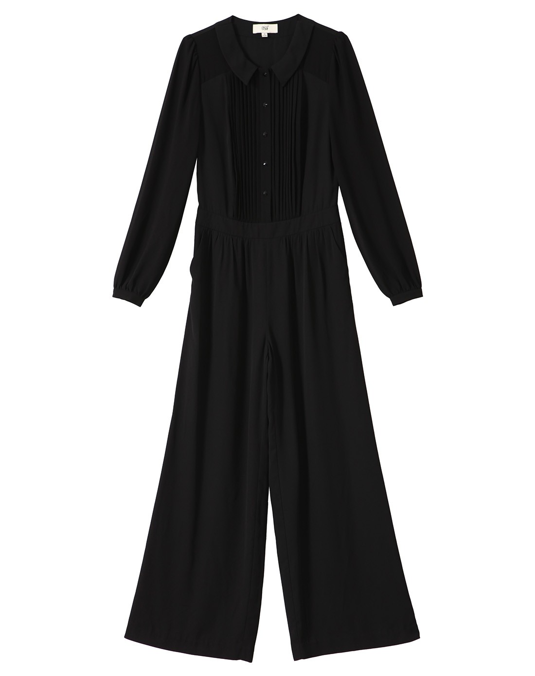 黑色简约纯色连体裤