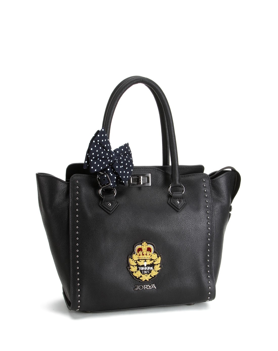 jorya黑色韩版大方两用包