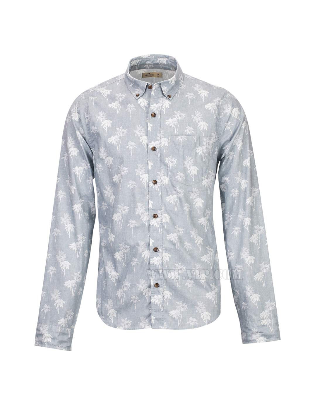 > 男士休闲长袖时尚花衬衫