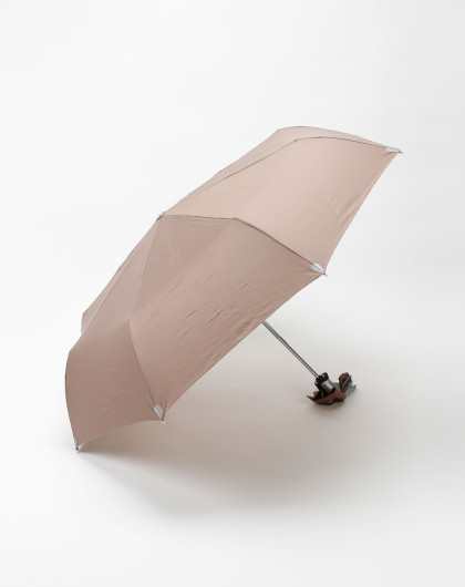 浅啡色三折超轻钢自开收伞