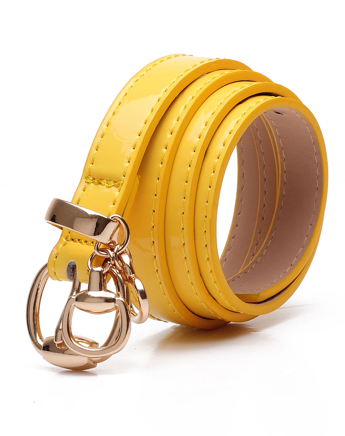 女款黄色简约时尚腰带