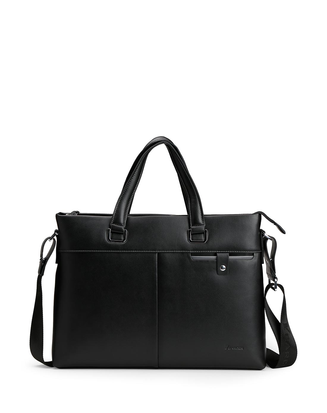 意尔康yearcon箱包专场-黑色时尚多袋商务休闲男手提单肩包