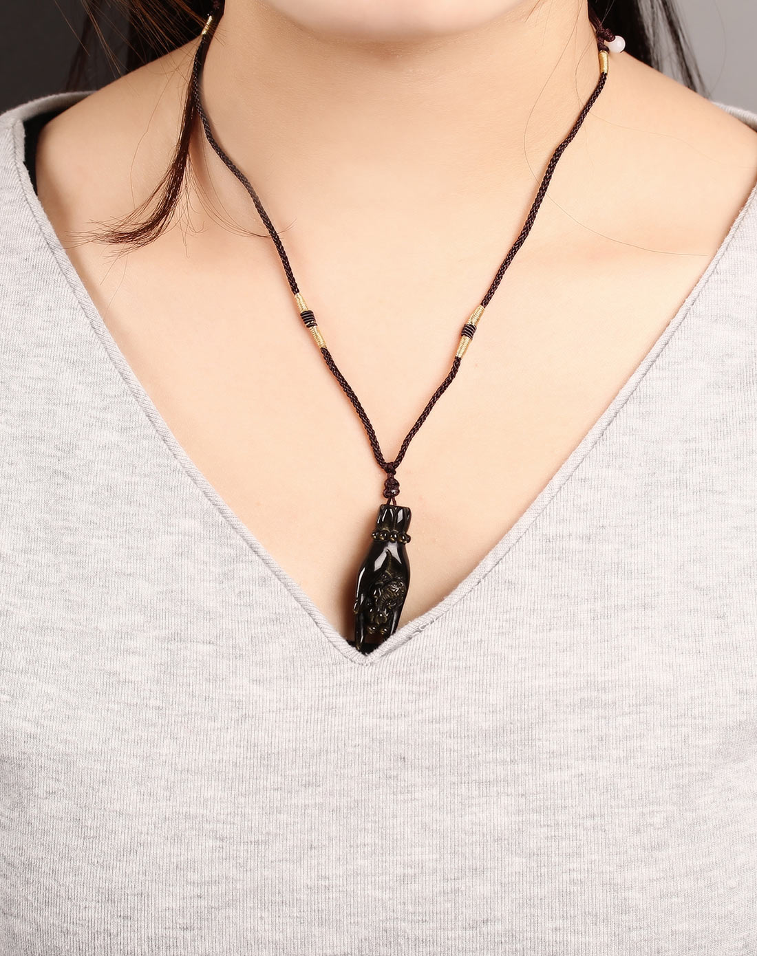 发财在手3a级天然极品金曜石吊坠附证书