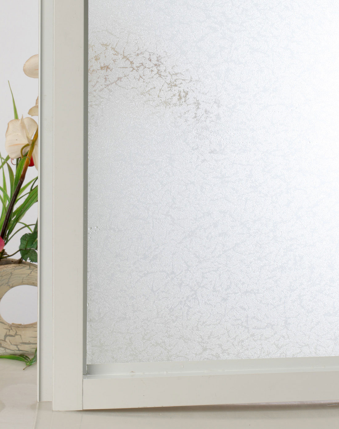 磨砂花纹静电玻璃贴45cm*2m